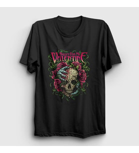 Presmono Unisex Siyah Ivy Bullet For My Valentine T-Shirt 23228tt