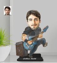 Kişiye Özel Gitar Erkek Ahşap Biblo-3