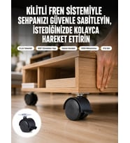 Sehpa ve Restoran Arabası İçin Kilitli Ayak 4’lü