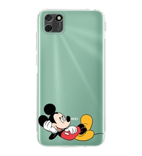 Huawei Y5 p  Kamera korumalı Kapak Mickey Mouse Tasarımlı  Şeffaf Kılıf