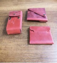 Sumerian Minimalist Crazy Deri Cüzdan, Kartlık ve Sigara Kılıfı Kırmızı (3 Adet Anahtarlık Hediye)