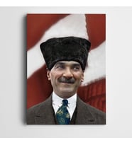 Atatürk Bakışlar Kanvas Tablo