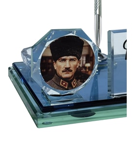 Sentez Atatürk Masa İsimliği Ofis Hediyesi (Gümüş)