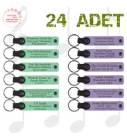 Yeşil & Mor Menekşe, Nişan Törenine Katılanlara Sürpriz, 24’lü Set, Kişiselleştirilebilir Hediyelik