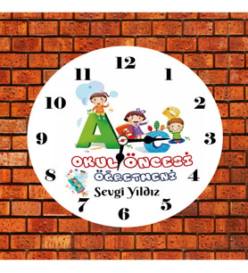 Okul Öncesi Öğretmeni Saat Kişiye Özel