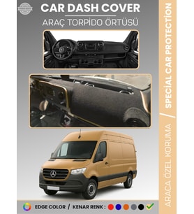 MERCEDES SPRINTER VS30 (2018-2024) Torpido Örtüsü Premium Kalite Torpido Koruma Özel Kesim UV Koruma