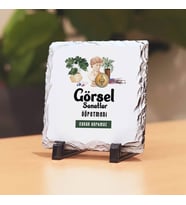 Görsel Sanatlar Öğretmenlerine Hediye Taş Baskı