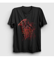Presmono Unisex Siyah Akbaba Lamb Of God T-Shirt 502091tt