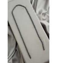 Hematit Doğal Taş Mat Gri Silindir Kesim 3x9mm Dizi [AA]