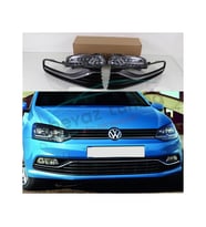 Volkswagen Polo 6C Sis Farı Lambası Çerçeveli Set OEM 2015-2017