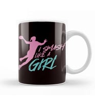 Girl Handball Player Handballer Ball Sports Coach Trainer Kupa Bardak Porselen