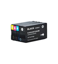 HP 953XL Muadil Siyah+Mavi+Kırmızı-Sarı Kartuşu (Multipack)