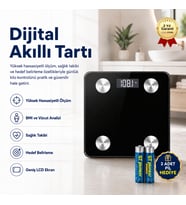 Tartı Dijital Baskül Yağ Su Kas Vücut Kitle Endeksi Kilo Ölçer Tartı Profesyonel - Diyetisyen Onayli
