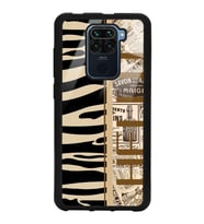 Xiaomi Redmi Note 9 Uyumlu Zebra Gazete Tasarımlı Glossy Telefon Kılıfı