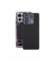 Xiaomi Redmi Note 13 Pro 5G Arka Kapak - Arka Pil Batarya Kapağı Kamera Lensli - 2312DRA50G 2312CRAD3C Uyumlu (Siyah)