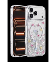 Onegif iPhone 17 Pro Max Misk Simli Magsafe Kapak - Desen 4