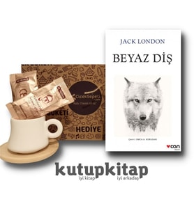 Kutupkitap Bambu Fincan Türk Kahvesi Kişiye Özel Not Beyaz Diş Jack London Kitap Hediye Seti