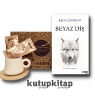 Kutupkitap Bambu Fincan Türk Kahvesi Kişiye Özel Not Beyaz Diş Jack London Kitap Hediye Seti