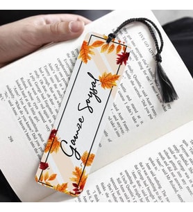 Sonbahar Yaprakları İsimli Kitap Ayracı