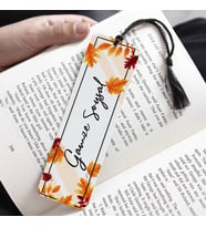 Sonbahar Yaprakları İsimli Kitap Ayracı