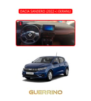 DACIA SANDERO 2022+ EKRANLITORPİDO KORUMA HALISI KIRMIZI KENAR