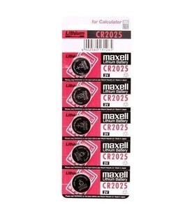 Maxell Cr2025 3v Lityum Düğme Pil 5'li Paket