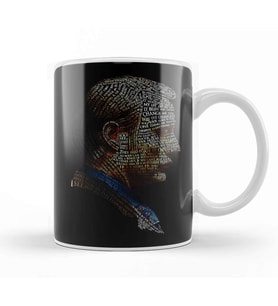 Dark Hannibal Typography Kupa Bardak Porselen