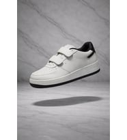 Çocuk Cilt Cırt Cırtlı Beyaz Sneaker – Premium Kalite, Hafif & Dayanıklı, Rahat Taban
