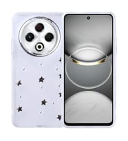 Coverzone Tecno Spark 30 4G ile uyumlu K?l?f Airbag K�?eli 2mm Kamera �?k?nt? Korumal? Simli ?effaf Bask?l? Z-Kutup Kapak Y?ld?z