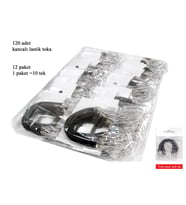 Metal Kancalı Lastik Toka Karma Siyah 10 x 10 lu Paket (100 Tek)