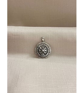 VİKİNG KALKANI 925 AYAR GÜMÜŞ KOLYE