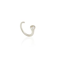 Kadir Jewellery 925 Ayar Gümüş Kaplama Zirkon Taşlı Ayarlanabilir Kadın Minimal Yüzük