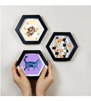 Kedi Tasarımlı 3 lü Altıgen Çerçeve