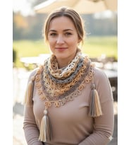 Örgü Fular,  Hediyelik Şal Fular (A.Sarı)