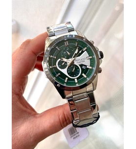 Ferrucci FCF059510 Tasarım Model Çelik Fonksiyonlu ve Takvimli Erkek Kol Saati (Yeşil Gümüş)