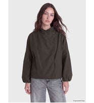 LCW Modest Kahverengi Hakim Yaka Oversize Kadın Yağmurluk