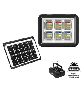 Wison Ws-5570 150 Watt Güneş Enerjili Solar Kamp Feneri Projektör