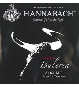 Hannabach 8268MT Flamenko Gitar Alt 3'lü Tel Seti (Profesyonel - Yedek Bas Takımı)  Medium Tension (Orta), Sadece 4-5-6. Teller (E-A-D), Flamenko İçin Sert ve Parlak Atak  Ölçüler: 4/4 Standart Flamenko Gitar