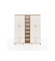 Arges Gardrop 12 Raflı 4 Çekmeceli 2 Askılı 220x30x243 Çam-Aytaşı