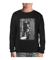 Charlie Chaplin Siyah Çocuk Sweatshirt