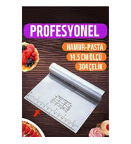 ModaCar Hamur Kesici Spatula Profesyonel 304 Paslanmaz Çelik