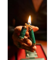Caka Lighter Rex Harmony Koyu Yeşil Benzinli Çakmak - CKL-082
