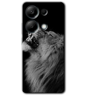 Poco M6 Pro Kılıf HD Desen Baskılı Kılıf - Lion
