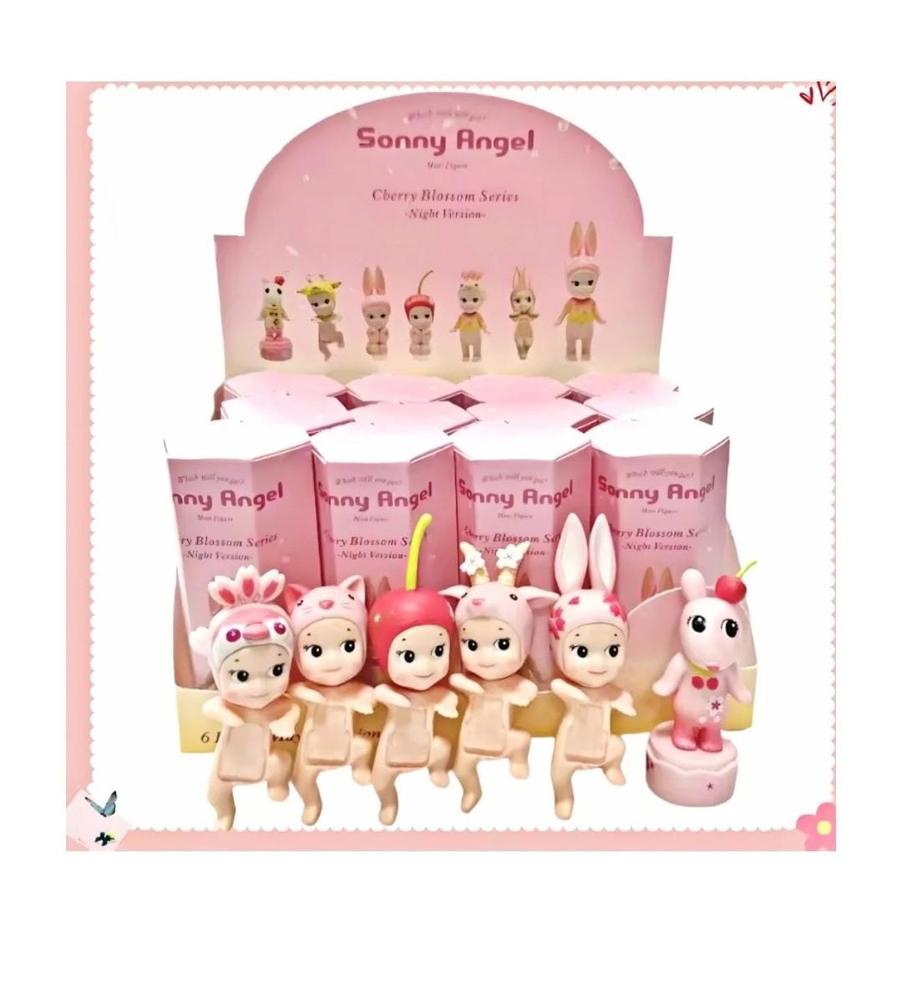 Sonny Angel Cherry Blossom Series - Night Version Mini Figür