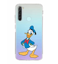 Xiaomi Redmi Note 8  Kamera Korumalı Kapak Donald Duck Tasarımlı Şeffaf  Kılıf