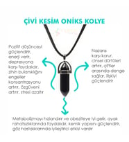 Doğaltaş ONİKS(Onix) Pandül Kesim Kadın Erkek (Uniseks) İster Kolye İster Anahtarlık