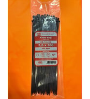 Pemsan 3.6X300 Plastik Cırt Kelepçe Kablo Bağı Siyah 100'Lu Paket