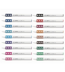 Gıpta Fineliner Thick 0.4 mm Yuvarlak Gövde Kalem 18 Renk Set