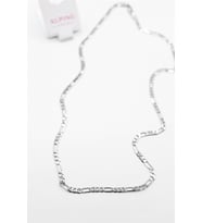 Ezme Zincir Kolye - 60 cm - Gümüş