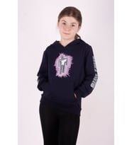 Toontoy Kız Çocuk Billie Eilish Baskılı Sweatshirt (Lacivert)